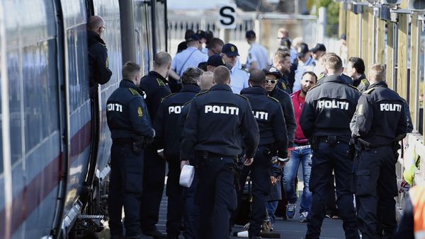 Danish police guards a train with migrants, mainly from Syria and Iraq, at Rodby railway station, southern Denmark (photo used for illustration purpose) Danish police guards a train with migrants, mainly from Syria and Iraq, at Rodby railway station, southern Denmark (photo used for illustration purpose) - Sputnik International