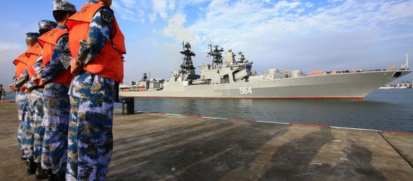 Russian naval ship arrives in port in Zhanjiang in southern China's Guangdong Province Russian naval ship arrives in port in Zhanjiang in southern China's Guangdong Province - Sputnik International