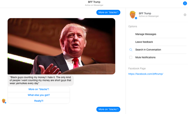 Chat between Sputnik and the BFF Trump bot Chat between Sputnik and the BFF Trump bot - Sputnik International