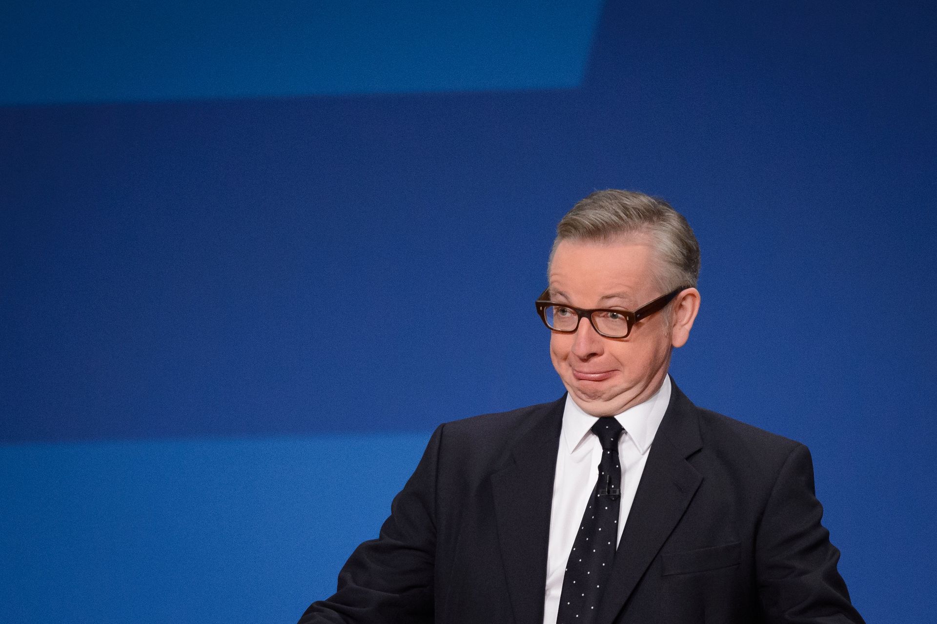 Michael Gove addresses delegates on the final day of the annual Conservative Party Conference in Birmingham, central England, on October 1, 2014. - Sputnik International, 1920, 15.09.2021