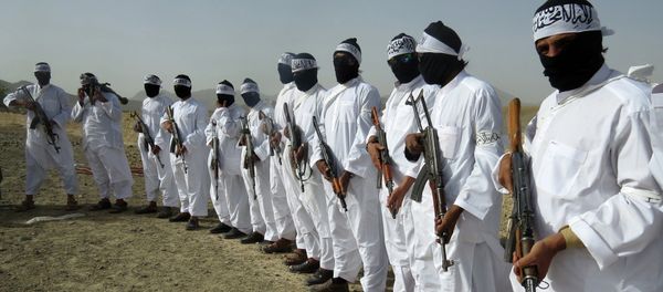 File, In this Aug. 15, 2016 photo, Taliban suicide bombers stand guard during a gathering of a breakaway Taliban faction, in the border area of Zabul province, Afghanistan - Sputnik International