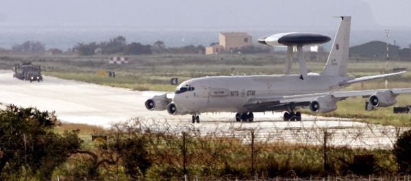 A Nato Awacs plane prepare to take-off from the air base of Trapani Birgi in the southern island of Sicily on March 19, 2011 A Nato Awacs plane prepare to take-off from the air base of Trapani Birgi in the southern island of Sicily on March 19, 2011 - Sputnik International