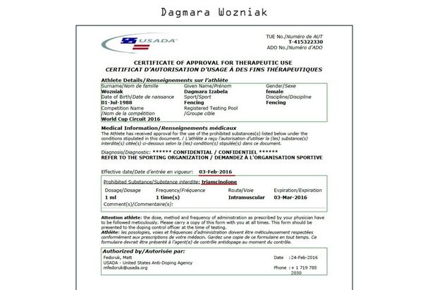 WADA data on Dagmara Wozniak WADA data on Dagmara Wozniak - Sputnik International