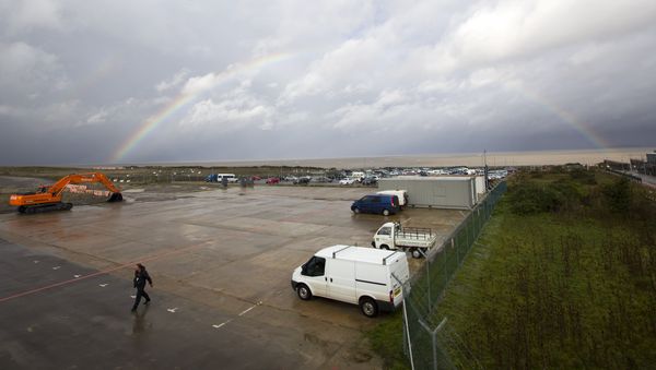 Rainbow over development land where the reactors of Hinkly C nuclear power station at Hinkley Point is supposed to be built on the west coast of England Rainbow over development land where the reactors of Hinkly C nuclear power station at Hinkley Point is supposed to be built on the west coast of England - Sputnik International