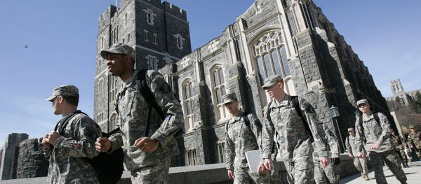 US Army cadets make their way through campus at the United States Military Academy in West Point. (File) - Sputnik International