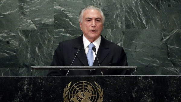 Brazil's President Michel Temer addresses the 71st session of the United Nations General Assembly, at U.N. headquarters Brazil's President Michel Temer addresses the 71st session of the United Nations General Assembly, at U.N. headquarters - Sputnik International