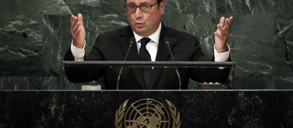 France's President Francois Hollande addresses the 71st session of the United Nations General Assembly, at U.N. headquarters France's President Francois Hollande addresses the 71st session of the United Nations General Assembly, at U.N. headquarters - Sputnik International