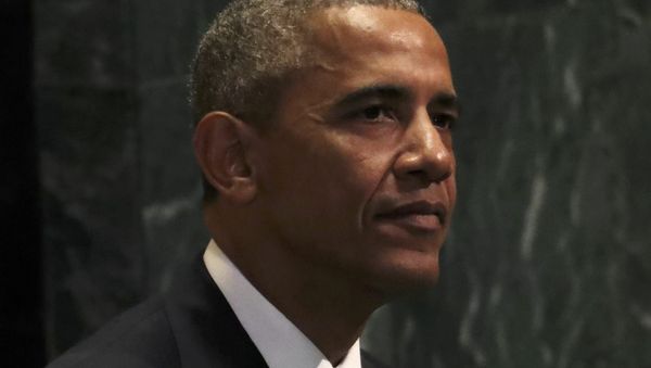 U.S. President Barack Obama sits after addressing the United Nations General Assembly in the Manhattan borough of New York, U.S., September 20, 2016. - Sputnik International