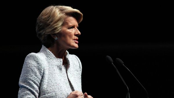 Australian foreign minister Julie Bishop Australian foreign minister Julie Bishop - Sputnik International