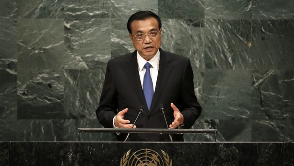 Premier Li Keqiang of China addresses the United Nations General Assembly in the Manhattan borough of New York, U.S., September 21, 2016 Premier Li Keqiang of China addresses the United Nations General Assembly in the Manhattan borough of New York, U.S., September 21, 2016 - Sputnik International