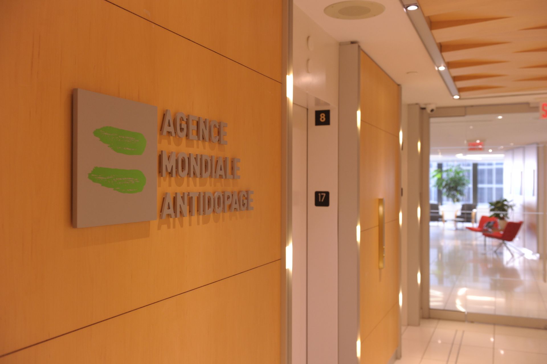 Picture of the logo of the World Anti-Doping Agency or Agence Mondiale Antidopage (WADA) taken on 20 September 2016 at the headquarters of the organisation in Montreal. - Sputnik International, 1920, 16.02.2022