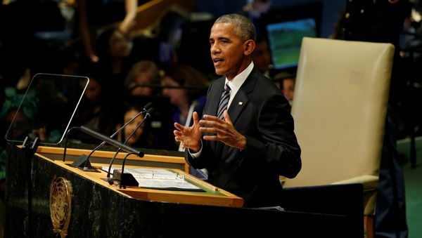 U.S. President Barack Obama addresses the United Nations General Assembly in New York September 20, 2016 U.S. President Barack Obama addresses the United Nations General Assembly in New York September 20, 2016 - Sputnik International