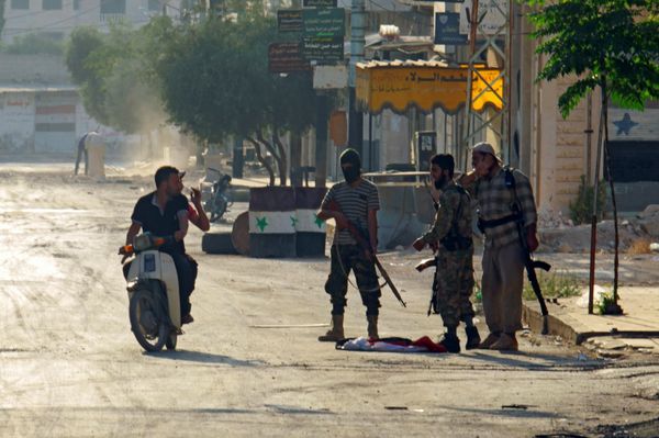 Terrorists from the Jund al-Aqsa group man a checkpoint in Taybat al Imam town after they advanced in the town in Hama province, Syria August 31, 2016 Terrorists from the Jund al-Aqsa group man a checkpoint in Taybat al Imam town after they advanced in the town in Hama province, Syria August 31, 2016 - Sputnik International