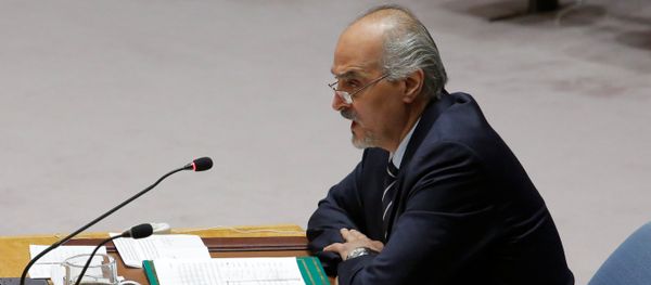 Syrian Ambassador to the United Nations Bashar al-Jaafari addresses the United Nations Security Council during a high level meeting on Syria at the United Nations in Manhattan, New York, U.S - Sputnik International