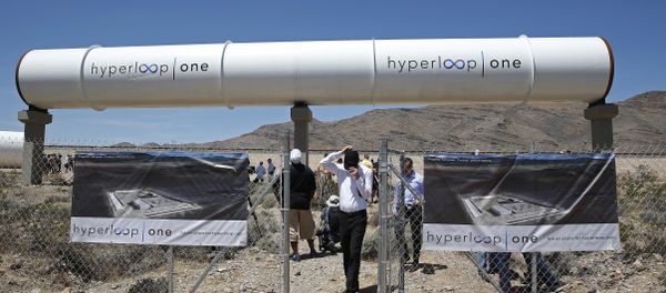 People tour the site after a test of a Hyperloop One propulsion system in North Las Vegas. (File) - Sputnik International