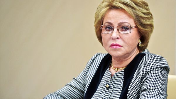 Federation Council Speaker Valentina Matviyenko Federation Council Speaker Valentina Matviyenko - Sputnik International