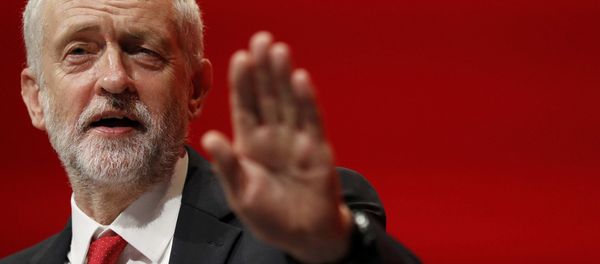 Britain's Labour Party leader Jeremy Corbyn delivers his keynote speech at the Labour Party conference in Liverpool, Britain, September 28, 2016. Britain's Labour Party leader Jeremy Corbyn delivers his keynote speech at the Labour Party conference in Liverpool, Britain, September 28, 2016. - Sputnik International
