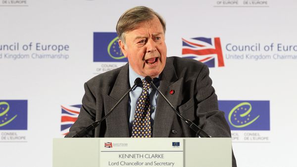 Britain's Former Chancellor Ken Clarke speaks during a news conference at the Council of Europe Conference at the Brighton Centre, Brighton, East Sussex, on April 19, 2012. - Sputnik International