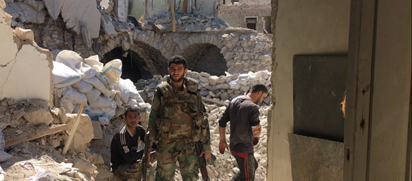 Syrian Army servicemen in Aleppo. Syrian Army servicemen in Aleppo. - Sputnik International