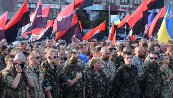 Right Sector public meeting in Kiev. File photo Right Sector public meeting in Kiev. File photo - Sputnik International