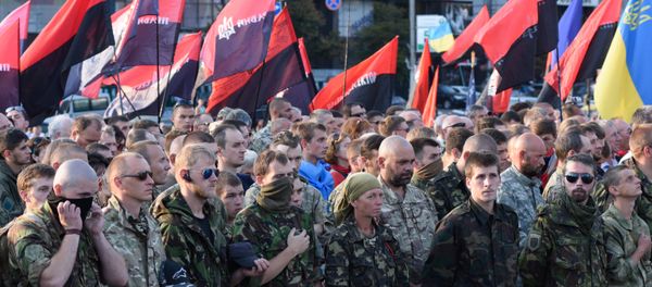 Right Sector public meeting in Kiev. File photo Right Sector public meeting in Kiev. File photo - Sputnik International