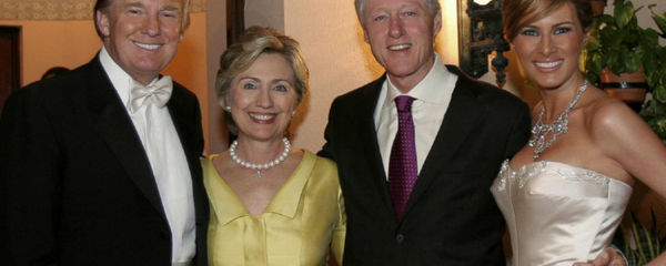 Bill and Hillary Clinton at Donald and Melania Trump's wedding Bill and Hillary Clinton at Donald and Melania Trump's wedding - Sputnik International