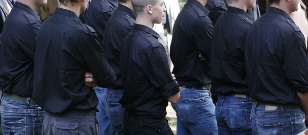 A group of young neo-Nazis attend a celebration at the Ulrichsberg (Mount Ulrich) on September 21, 2008 in Karnburg, some 300 kms south of Vienna. A group of young neo-Nazis attend a celebration at the Ulrichsberg (Mount Ulrich) on September 21, 2008 in Karnburg, some 300 kms south of Vienna. - Sputnik International