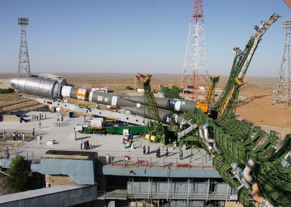The Soyuz 2.1a rocket launcher delivered to Baikunur launch site. File photo The Soyuz 2.1a rocket launcher delivered to Baikunur launch site. File photo - Sputnik International