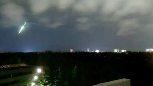 Plane Crash? Huge Fireball Sets Sky Above North America’s East Coast Ablaze - Sputnik International