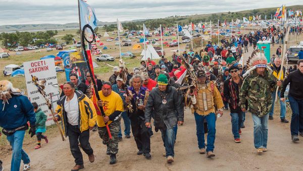 DAPL Protesters in Cannon Ball, North Dakota - Sputnik International