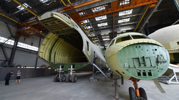A part of an airframe for the second Antonov-225 Mriya plane is seen at Antonov aircraft plant in Kiev, Ukraine, September 7, 2016 - Sputnik International