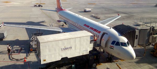 Air India Flight parked in Delhi T3 terminal Air India Flight parked in Delhi T3 terminal - Sputnik International