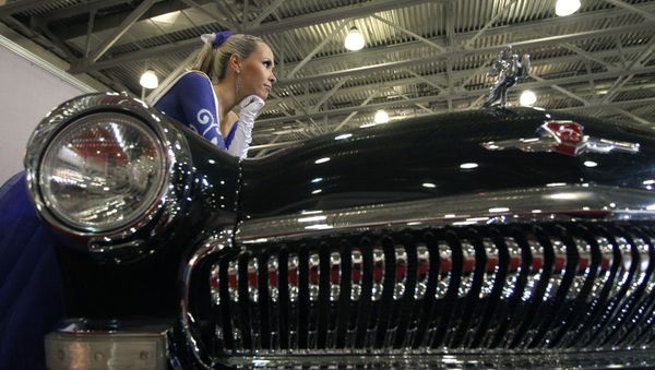 GAZ-21 Volga at the Oldtimer Gallery automotive show in Moscow. - Sputnik International