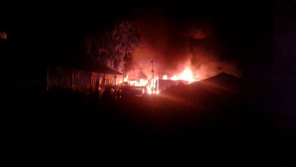 Fire broke out at the Chios refugee camp - Sputnik International