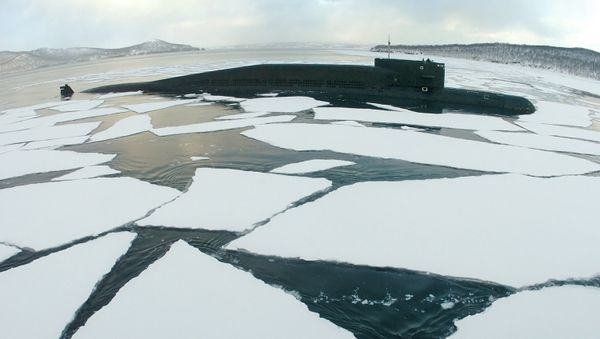 Georgiy Pobedonosets ballistic missile submarine in the sea. - Sputnik International