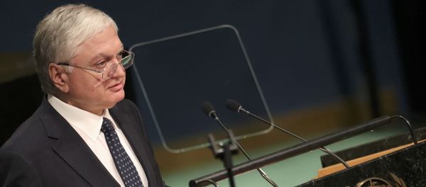 Armenian Foreign Minister Edward Nalbandian addresses the 71st United Nations General Assembly in the Manhattan borough of New York, U.S., September 23, 2016. Armenian Foreign Minister Edward Nalbandian addresses the 71st United Nations General Assembly in the Manhattan borough of New York, U.S., September 23, 2016. - Sputnik International