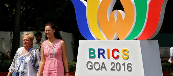 People walk out of one of the venues of BRICS (Brazil, Russia, India, China and South Africa) Summit, in Benaulim, in the western state of Goa, India, October 14, 2016 People walk out of one of the venues of BRICS (Brazil, Russia, India, China and South Africa) Summit, in Benaulim, in the western state of Goa, India, October 14, 2016 - Sputnik International