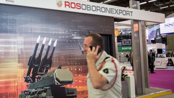 The Rosoboronexport stand at the EUROSATORY international defense exhibition in Paris The Rosoboronexport stand at the EUROSATORY international defense exhibition in Paris - Sputnik International