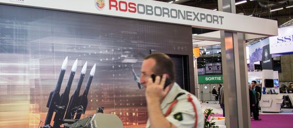 The Rosoboronexport stand at the EUROSATORY international defense exhibition in Paris The Rosoboronexport stand at the EUROSATORY international defense exhibition in Paris - Sputnik International