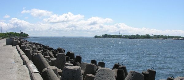 The narrow strait at Baltiysk between the Baltic Sea and the Vistula Lagoon - Sputnik International