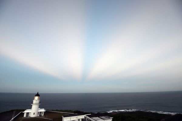 A general view of a light house at Santiaochiao in New Taipei City as typhoon Soulik approaches northern Taiwan. A general view of a light house at Santiaochiao in New Taipei City as typhoon Soulik approaches northern Taiwan. - Sputnik International