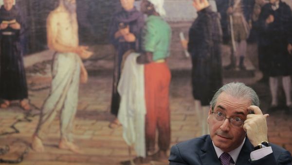 Brazil's former President of the Chamber of Deputies Eduardo Cunha speaks during the presentation of his defense in the Chamber of Deputies, in Brasilia, Brazil, Monday, Sept. 12, 2016. - Sputnik International