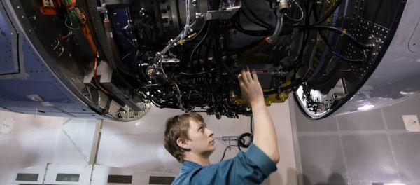 In the SaM146 engine assembly shop at the NPO Saturn research and production center. In the SaM146 engine assembly shop at the NPO Saturn research and production center. - Sputnik International