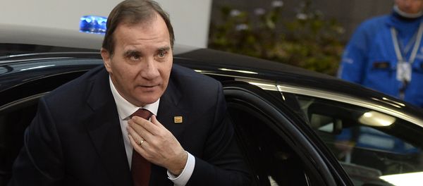 Sweden's Prime Minister Stefan Lofven steps out of a car - Sputnik International