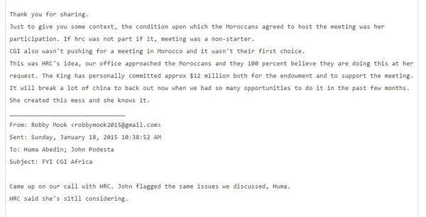 One of the 'Podesta Emails' released by Wikileaks - Sputnik International