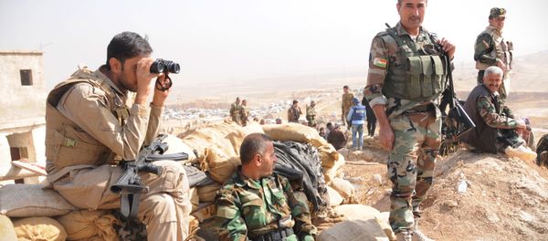Peshmerga forces near Mosul, Iraq - Sputnik International
