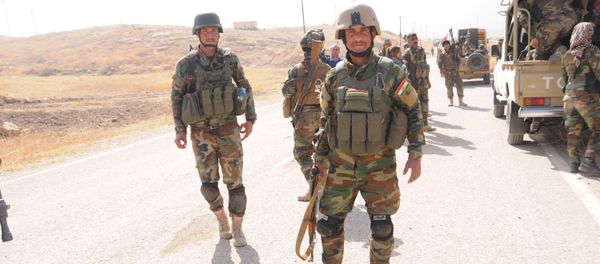 Peshmerga forces near Mosul, Iraq Peshmerga forces near Mosul, Iraq - Sputnik International