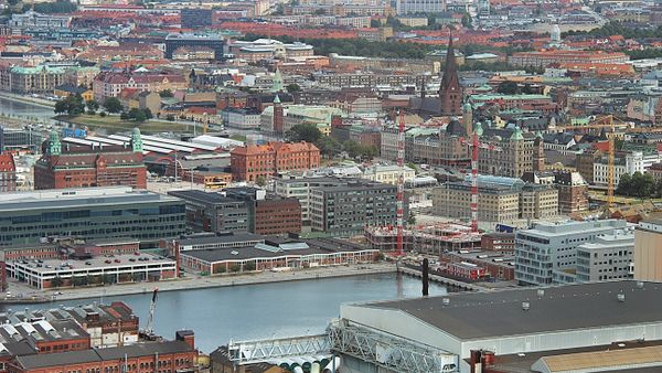 The view over Malmö and Västra hamnen from Turning Torsos 54 floor. The view over Malmö and Västra hamnen from Turning Torsos 54 floor. - Sputnik International