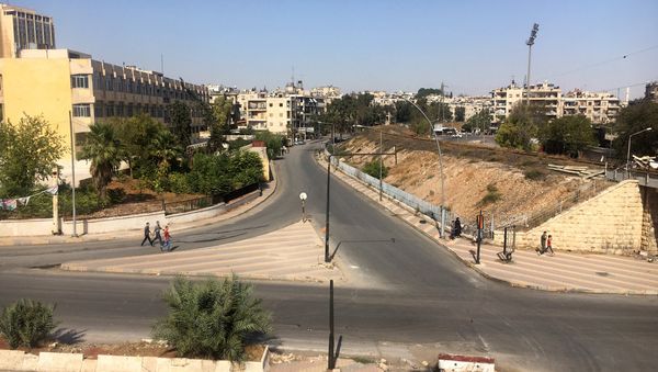 The area of the humanitarian corridor in Aleppo, Syria - Sputnik International