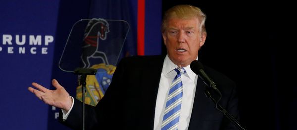 Republican US presidential nominee Donald Trump delivers remarks at a campaign event in Gettysburg, Pennsylvania, U.S. October 22, 2016. - Sputnik International